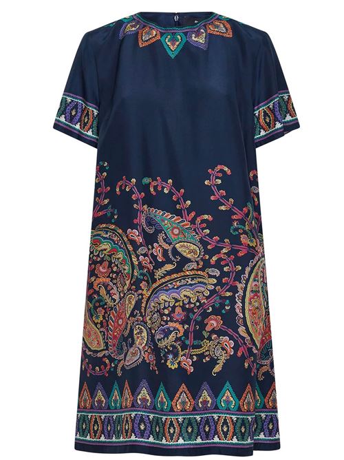 silk dress with floreal paisley print ETRO | WRHA0562AKG17X0883
