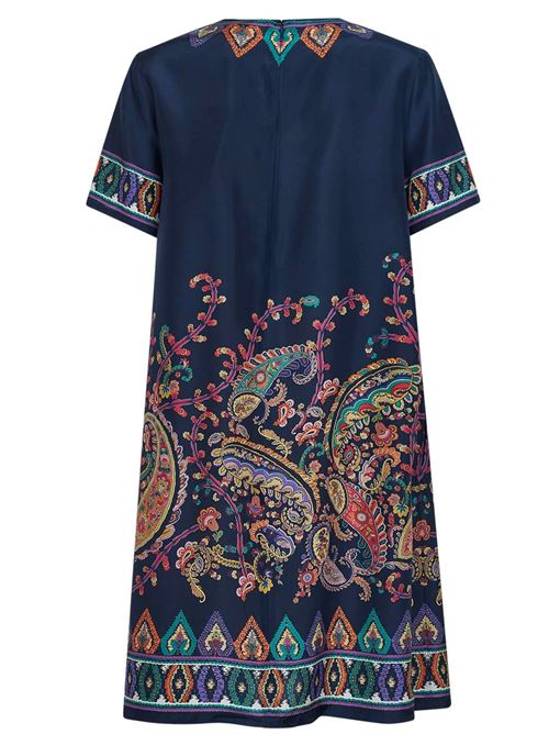 silk dress with floreal paisley print ETRO | WRHA0562AKG17X0883