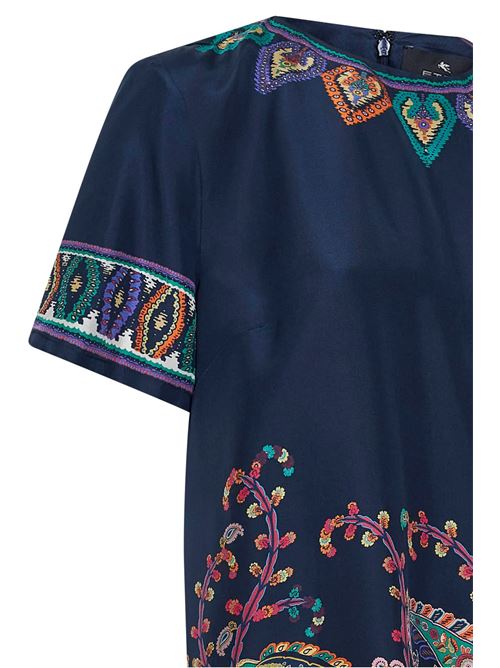 silk dress with floreal paisley print ETRO | WRHA0562AKG17X0883