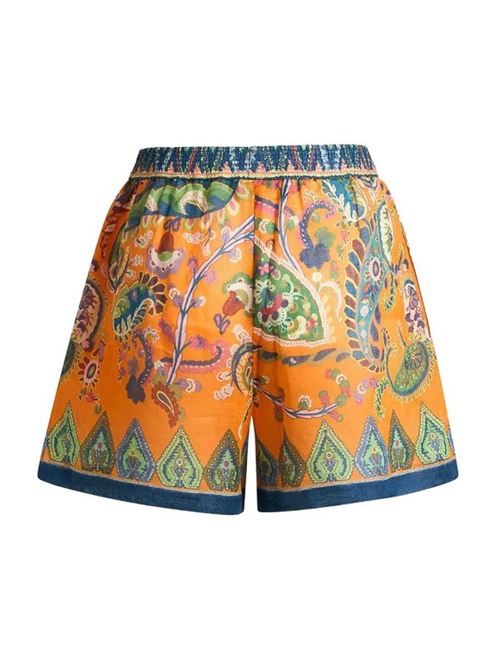 Bermuda in lino rame' ETRO | WRPA0014AKF31X0852