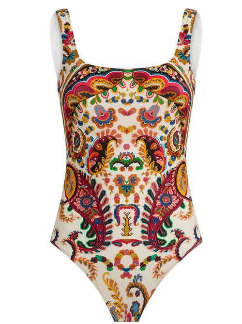 One-piece swimsuit with floral paisley pattern ETRO | WRPB0010AKF28X0800