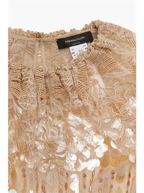 Abito in tulle plisse' FABIANA FILIPPI | ABD276F645M1970157