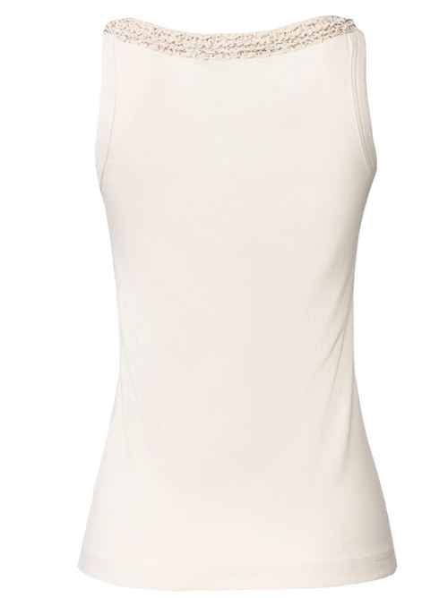 Canotta in jersey di cotone a costina FABIANA FILIPPI | JED266F602L9180145