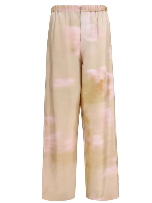 Pantalone in twill di seta stampato FABIANA FILIPPI | PAD276F806D972VR1