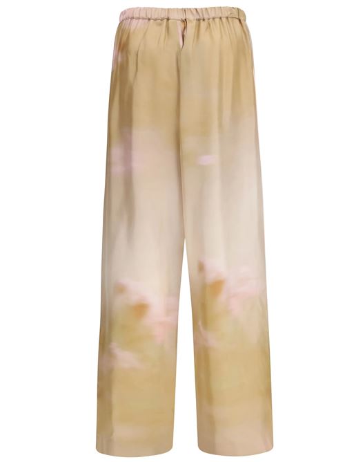 Pantalone in twill di seta stampato FABIANA FILIPPI | PAD276F806D972VR1