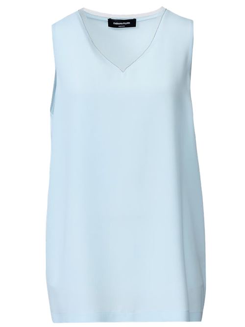 Canotta in crepe de chine FABIANA FILIPPI | TPD266F295L7755154