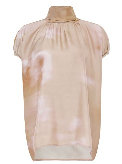 Blusa in twill di seta stampato FABIANA FILIPPI | TPD276F748D972VR1