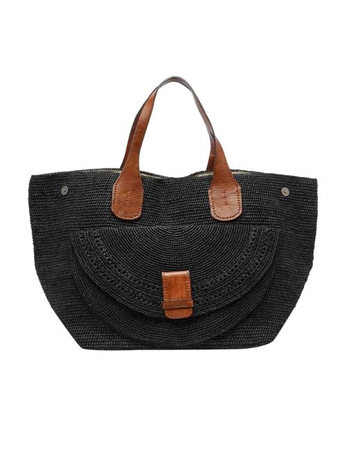 Borsa a mano in raphia IBELIV | LAZAIIBLACK