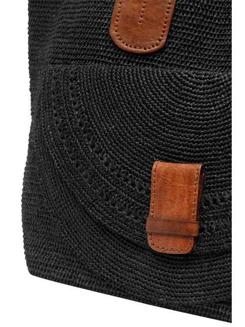 Borsa a mano in raphia IBELIV | LAZAIIBLACK