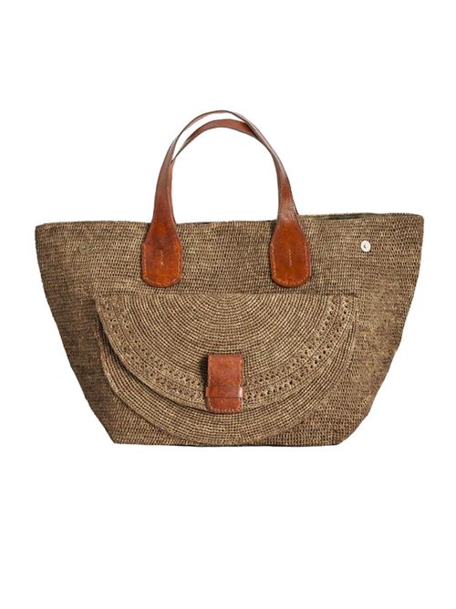 Borsa a mano in raphia IBELIV | LAZAIIDARKTEA