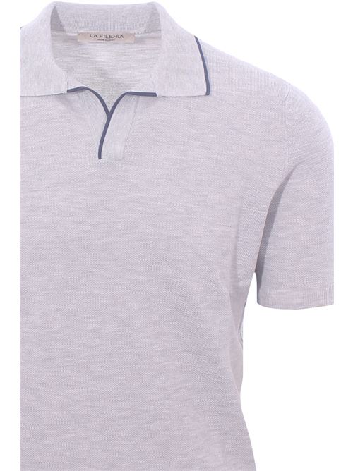 polo skipper in cotone grana riso LA FILERIA | 5715720642052