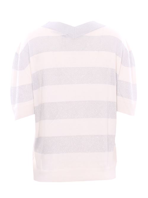 Collo a v rigato lurex LA FILERIA | 57220/23702005