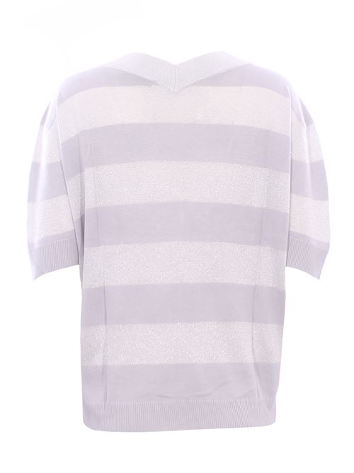 Collo a v rigato lurex LA FILERIA | 57220/23702052