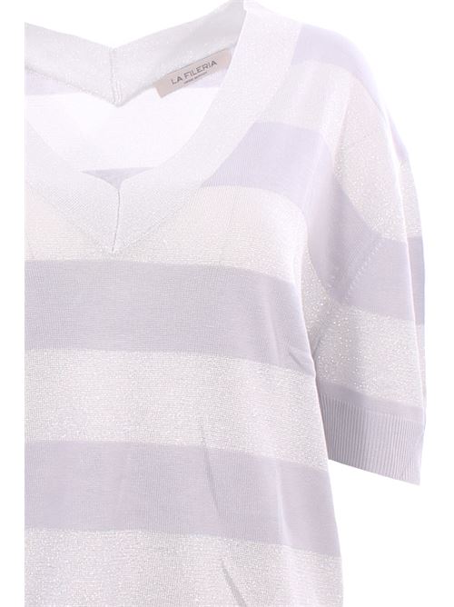 Collo a v rigato lurex LA FILERIA | 57220/23702052