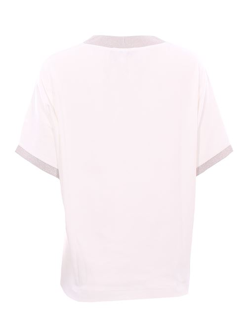 T-shirt in cotone con lurex LA FILERIA | 60269/80369003