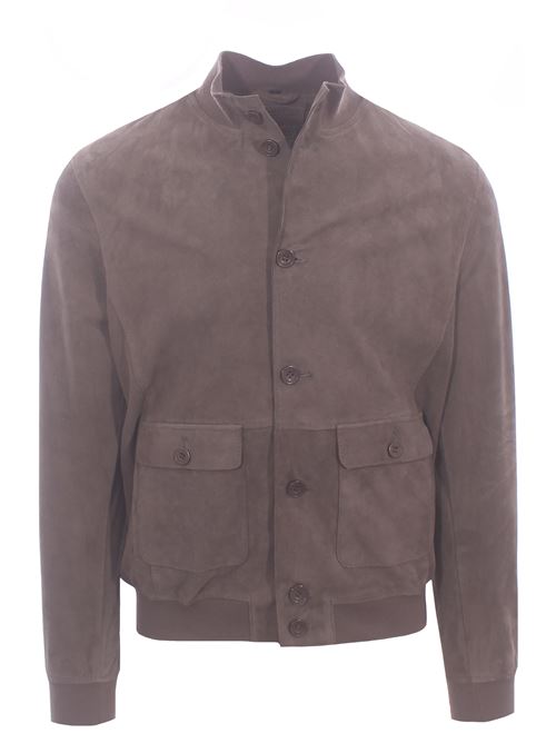 giubbino in camoscio traforato MINORONZONI | MRS267J214C74