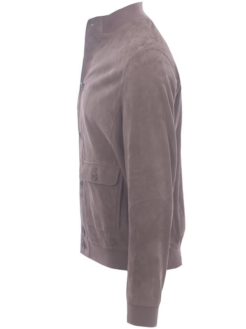 giubbino in camoscio traforato MINORONZONI | MRS267J214C74