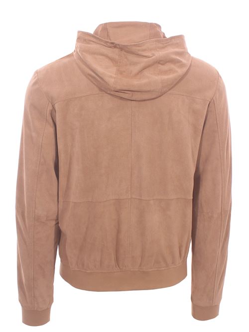 giubbino in camoscio traforato MINORONZONI | MRS269J218C07