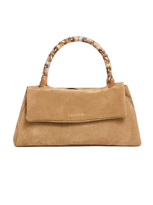 Borsa sveva lounguette in suede con tracolla ORCIANI | B02159PEACHFLOWERSBISCOTTO