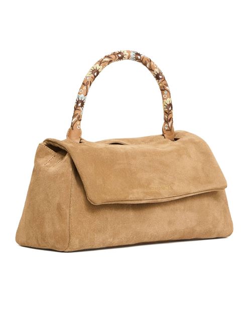 Borsa sveva lounguette in suede con tracolla ORCIANI | B02159PEACHFLOWERSBISCOTTO
