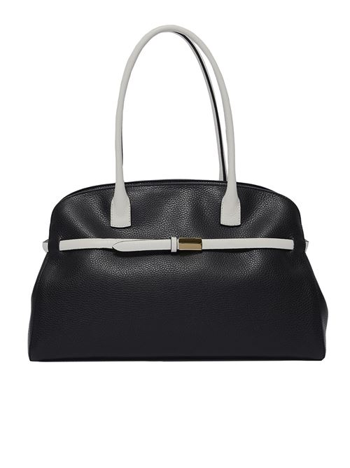 Borsa Aura Black & White Large a spalla in pelle ORCIANI | B02201SENSENERO
