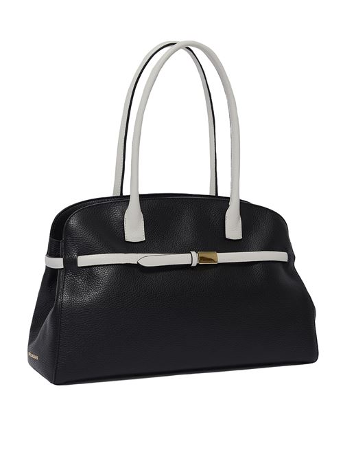 Borsa Aura Black & White Large a spalla in pelle ORCIANI | B02201SENSENERO