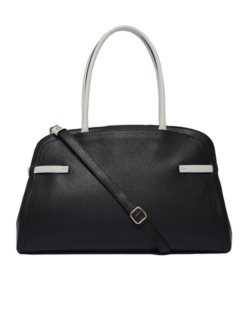 Borsa Aura Black & White Large a spalla in pelle ORCIANI | B02201SENSENERO