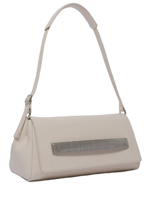 Gossip Longuette Alba Chain leather shoulder bag ORCIANI | B02222ALBACHAINBURRO