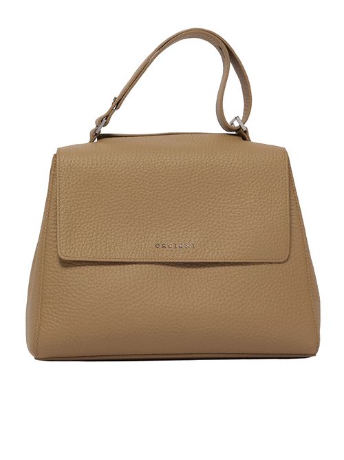 Sveva Soft Medium leather bag with shoulder strap ORCIANI | BT2006SOFTBISCOTTO