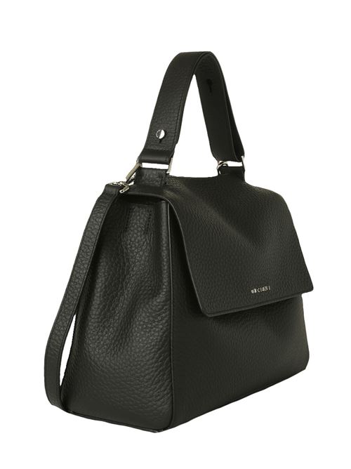 Sveva Soft Medium leather bag with shoulder strap ORCIANI | BT2006SOFTNERO