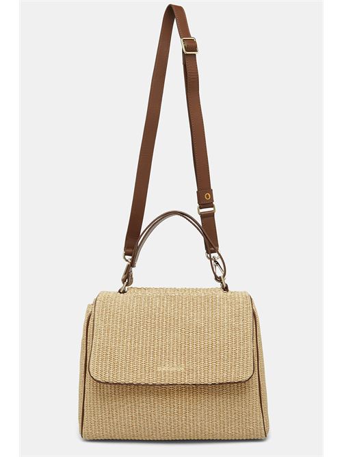 Borsa sveva media in raphia con tracolla ORCIANI | BT2006ZANZIBARBISCOTTO
