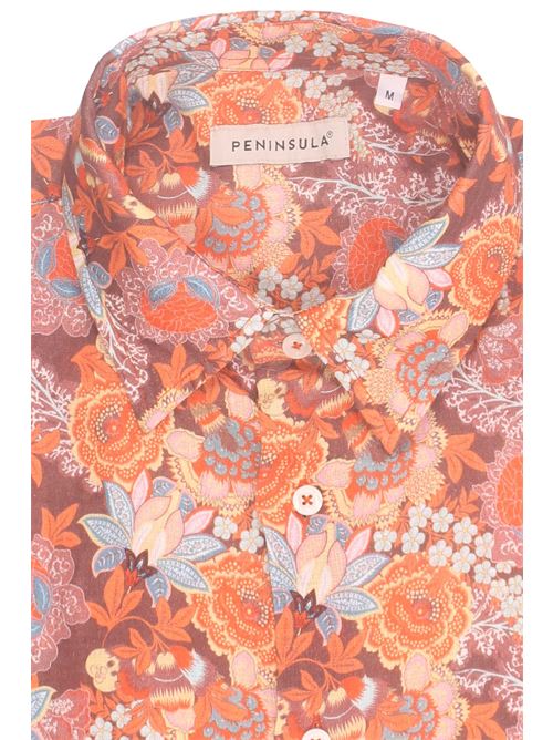 camicia stampa in lino PENINSULA | P26SSH001BT01