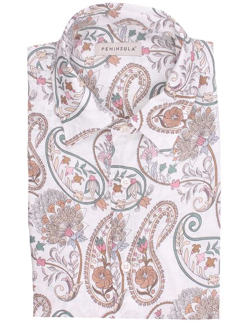 camicia stampa in lino PENINSULA | P26SSH001CB01