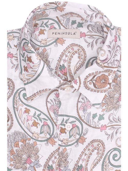 camicia stampa in lino PENINSULA | P26SSH001CB01