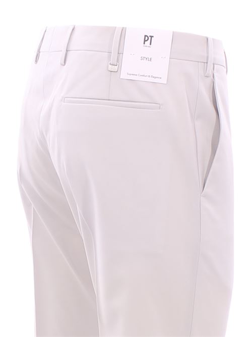 pantalone dieci f.f. in lana tropical bi-stretch PT | AFX0Z00VRN-MA27020