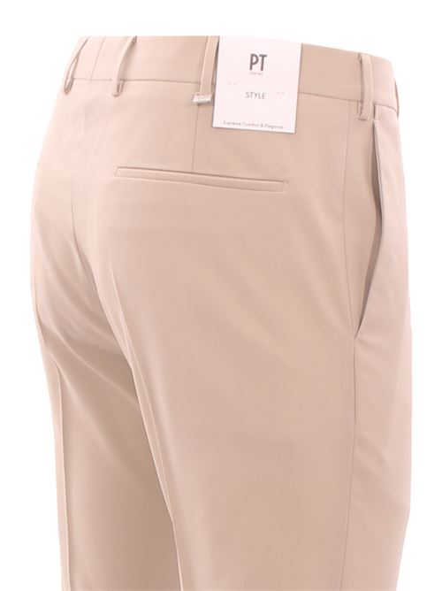 pantalone dieci f.f. in lana tropical bi-stretch PT | AFX0Z00VRN-MA27040