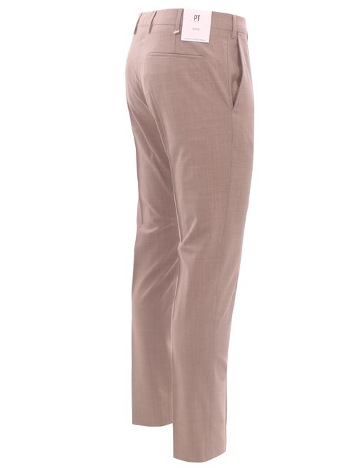 pantalone dieci f.f. in lana tropical bi-stretch PT | AFX0Z00VRN-MA27060