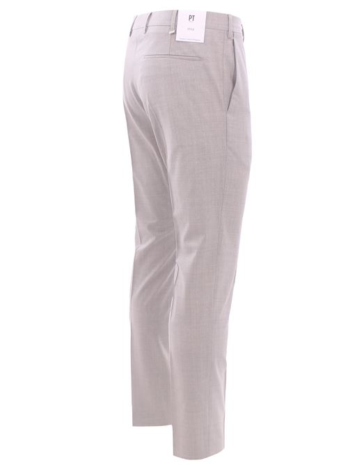 pantalone dieci f.f. in lana tropical bi-stretch PT | AFX0Z00VRN-MA27220