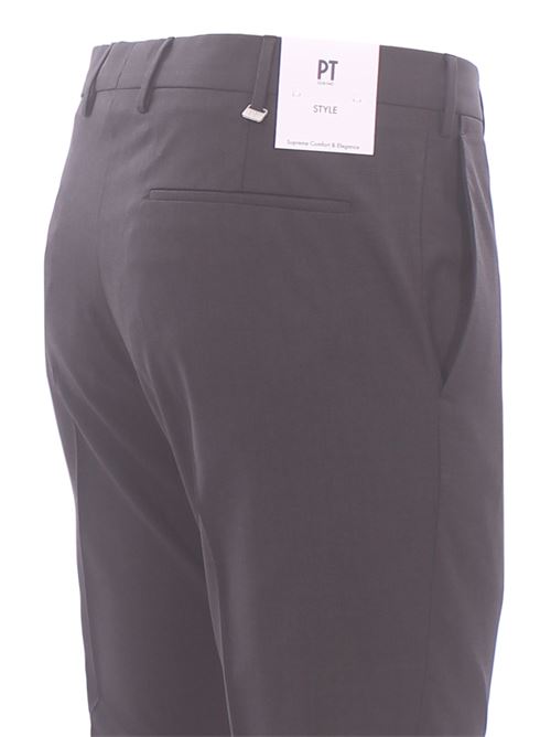 pantalone dieci f.f. in lana tropical bi-stretch PT | AFX0Z00VRN-MA27260.