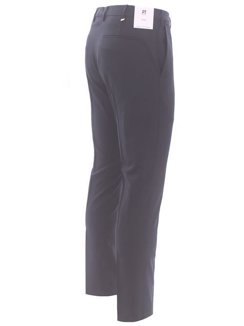 pantalone dieci f.f. in lana tropical bi-stretch PT | AFX0Z00VRN-MA27360