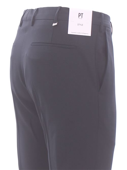 pantalone dieci f.f. in lana tropical bi-stretch PT | AFX0Z00VRN-MA27360