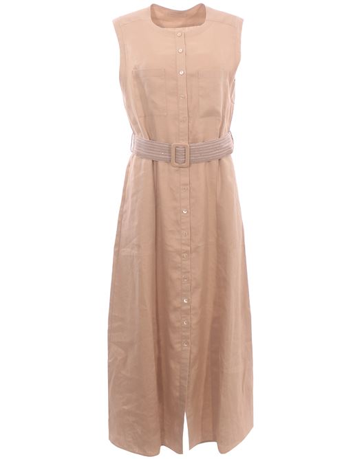 Abito lungo chemisier in lino PUROTATTO | SS260404135859