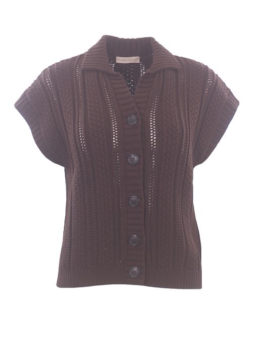 cotton cardigan vest PUROTATTO | SS26072222557