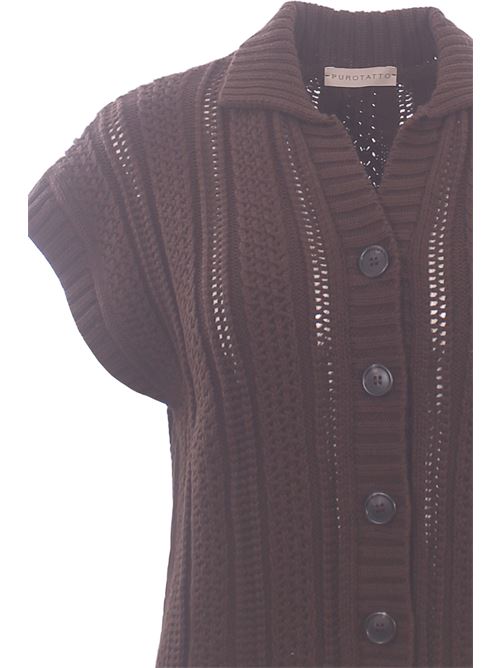 cotton cardigan vest PUROTATTO | SS26072222557