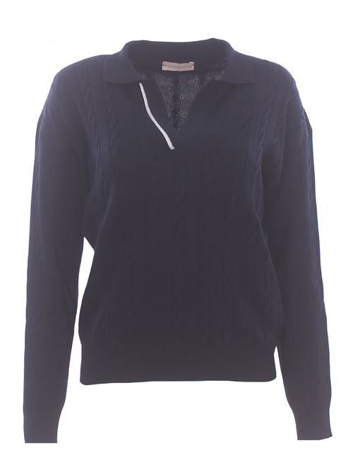 cotton polo with detail PUROTATTO | SS260722227902