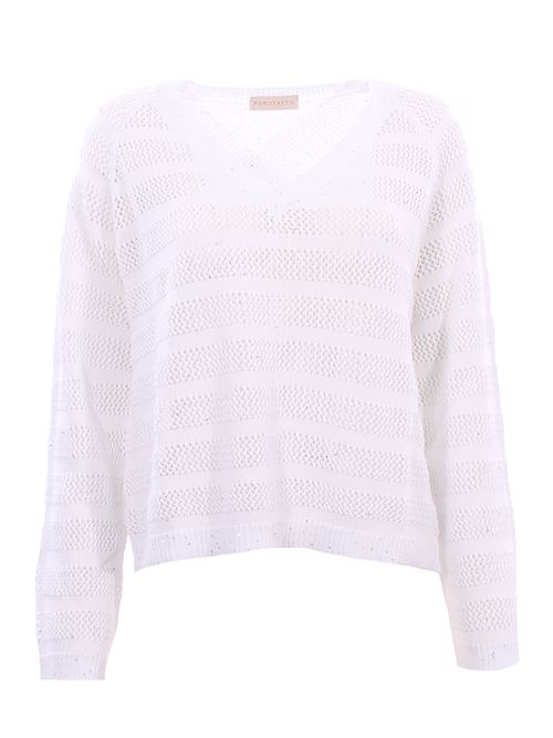 cotton v-neck PUROTATTO | SS260732409001