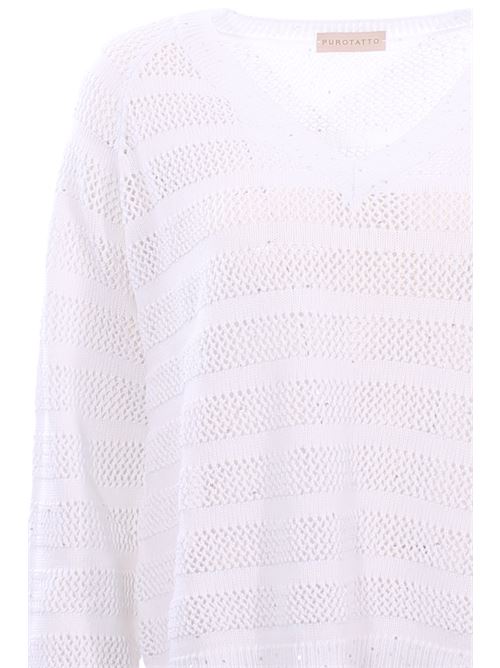 cotton v-neck PUROTATTO | SS260732409001