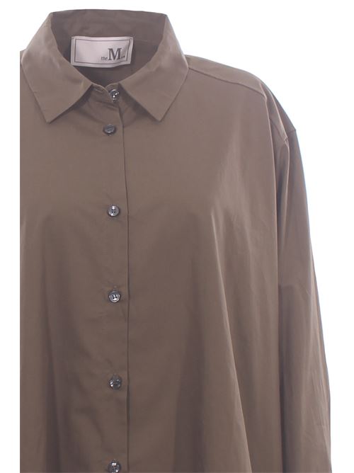 oversized cotton shirt THE M.. | PEONIA102OLIVA