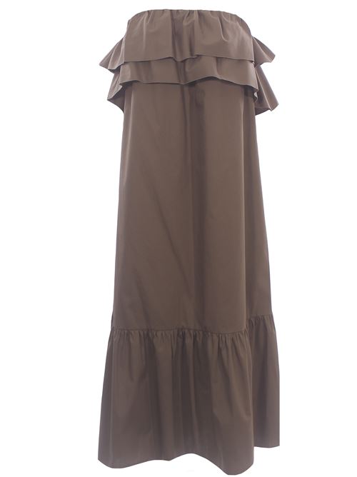 popeline cotton dress with flounces THE M.. | PETRAOLIVA