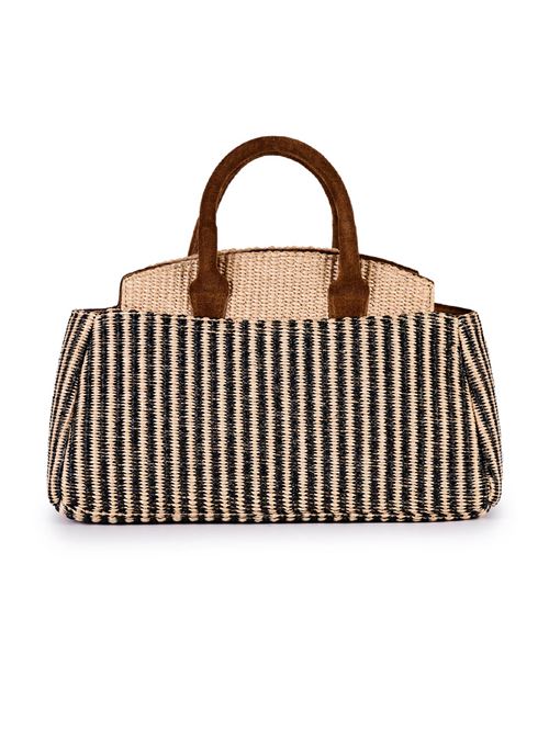 Jacquard raffia shopping bag VIAMAILBAG | LIZZYROVERG01